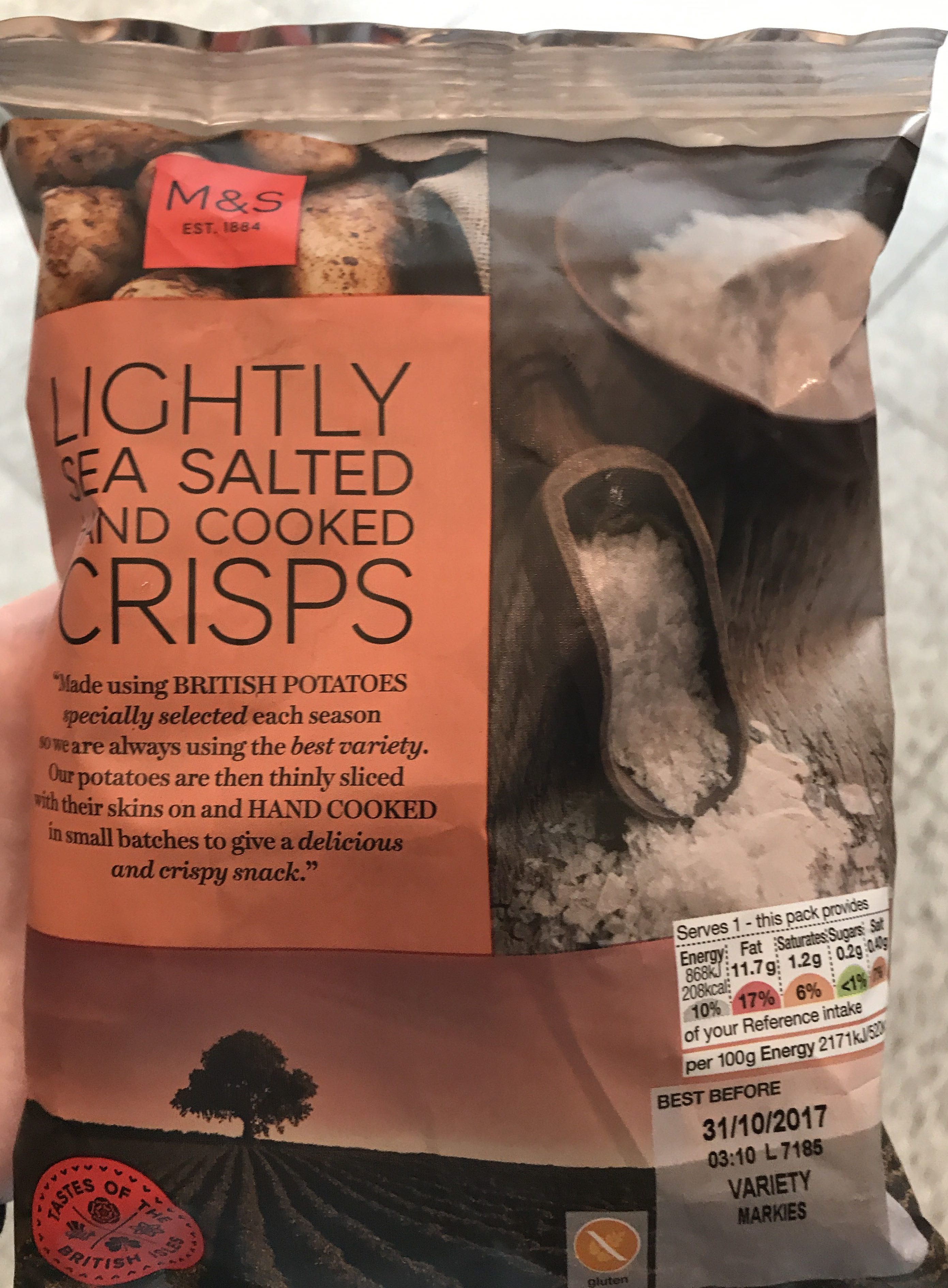 Lightly Sea Salted Hand Cooked Crisps - Product - fr