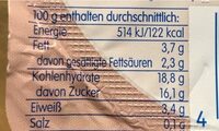 Schokopudding - Nutrition facts - de