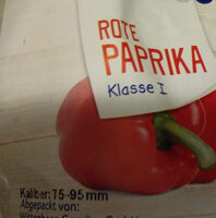 Rote Paprika Klasse 1 - Ingredients - de