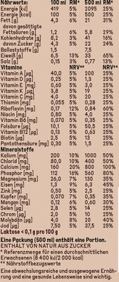 yfood Classic Choco - Nutrition facts - de