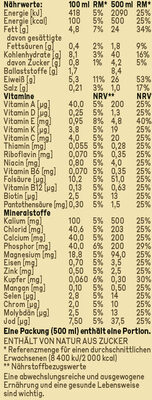 yfood Vegan Vanilla - Nutrition facts - de