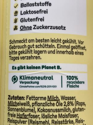 yfood Happy Banana - Recycling instructions and/or packaging information - de