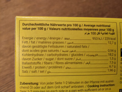 Bunte Bürger Siperheropaddy - Nutrition facts
