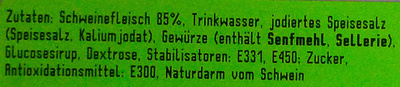 Original Thüringer Rostbratwurst - Ingredients - de