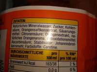 Orangen Limonade - Ingredients - en