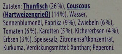 Thunfisch-Salat COUSCOUS - Ingredients