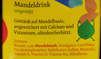 Mandel Drink ungesüßt - Ingredients - de