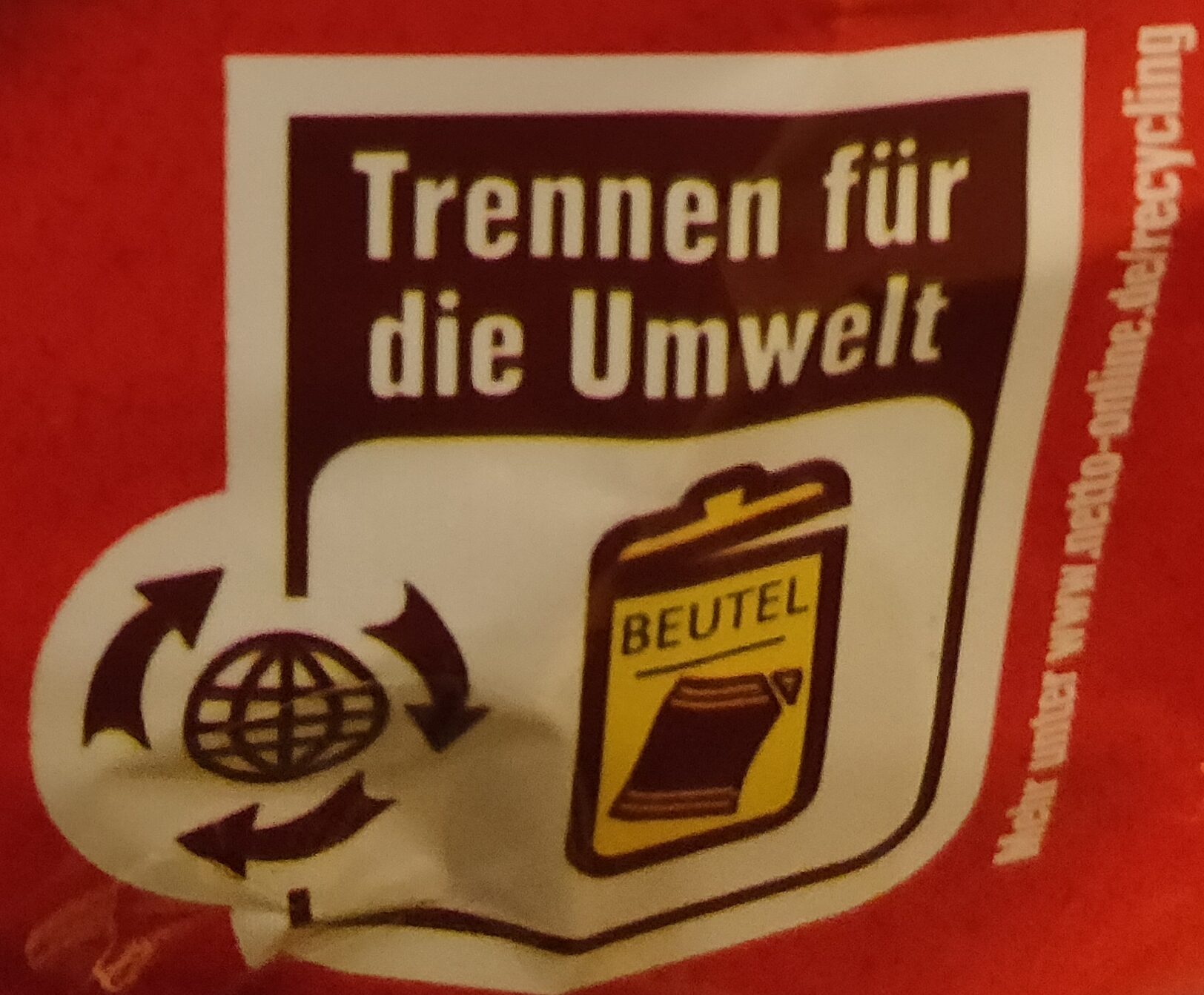 Kartoffel-Chips Paprika - Recycling instructions and/or packaging information - de