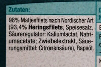 Edle MATJES Filets - Ingredients - de