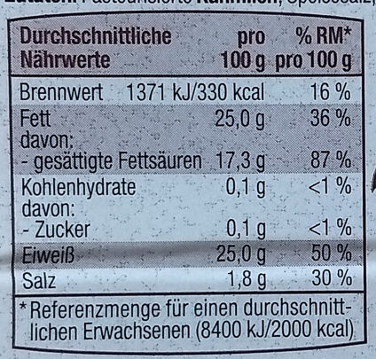 3-fach sortierter Käseaufschnitt - Nutrition facts - de