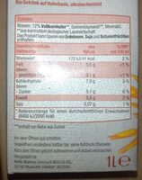 Hafer Drink / Pur - Nutrition facts - de