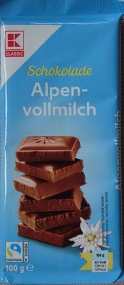 Schokolade Alpenvollmilch - Product - de