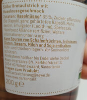 Haselnuss Creme RFW - Ingredients - de