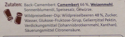 Back Camembert - Ingredients - de