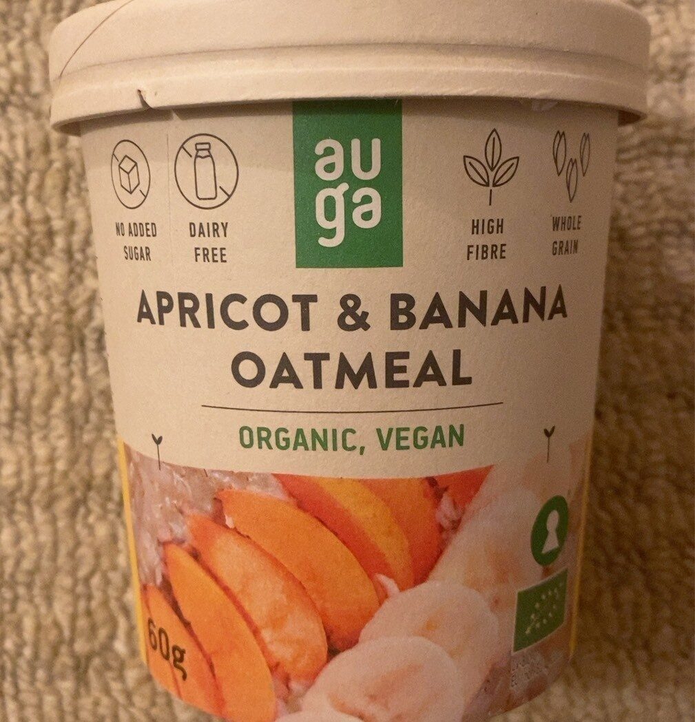 Apricot and banana oatmeal - Product - en