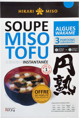 Soupe Miso Tofu instantanée Algues - Product - fr