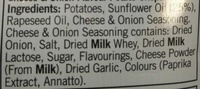 Cheese & Onion - Ingredients - en