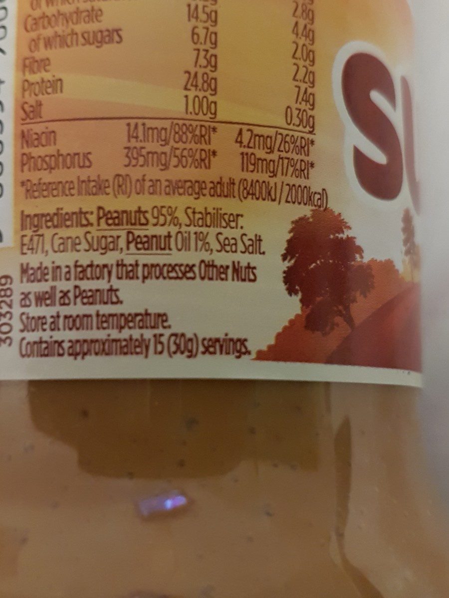 Peanut Butter Crunchy - Ingredients - fr