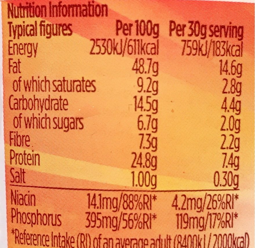 Peanut Butter Crunchy - Nutrition facts - fr