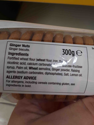 Gingernuts - Ingredients - en