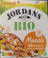 Muesli bio 36% fruits, noix & graines - Product - fr