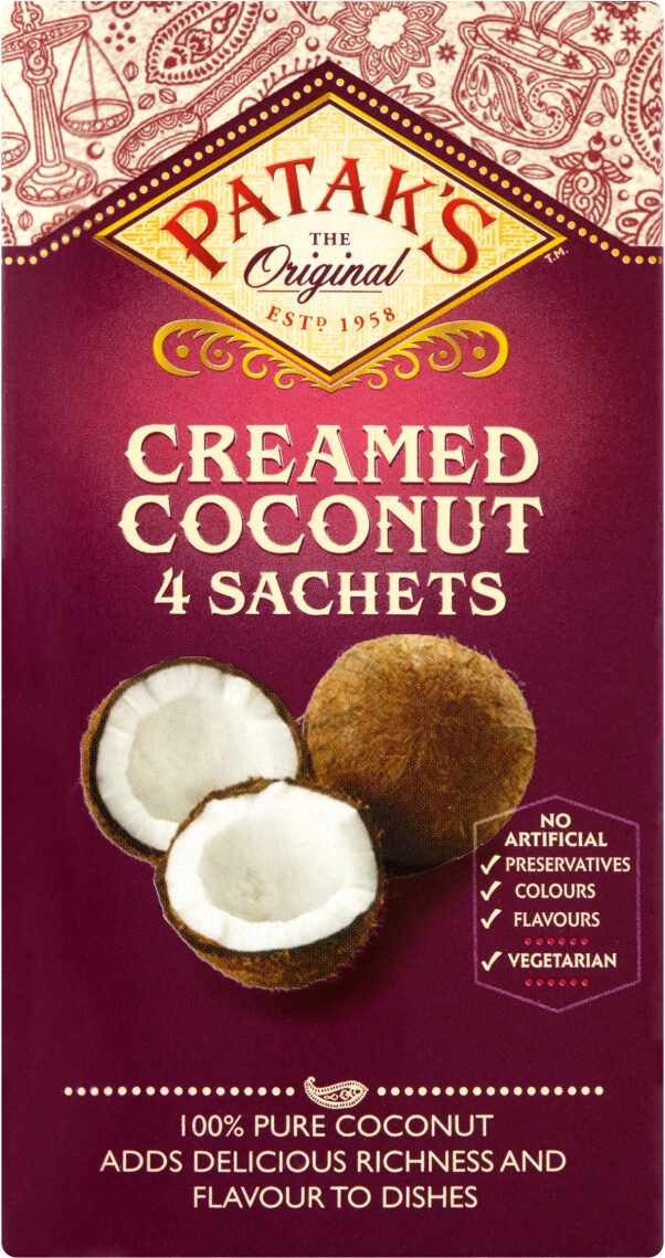 Creamed Coconut Sachets 4 x - Product - en