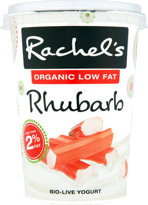 Rachel's Organic Rhubarb bio-live yogurt - Product - en