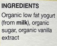Rachel's organic bio live yogurt - Ingredients - en