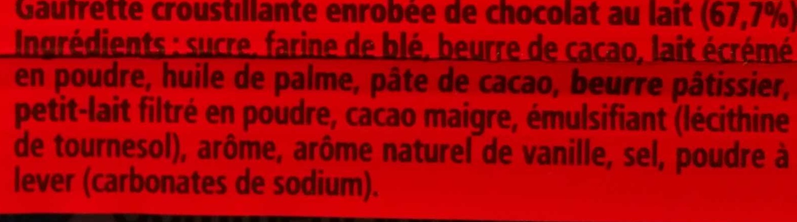 Kit Kat - Ingredients - fr
