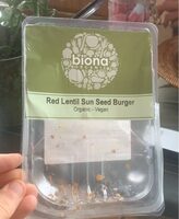 Red lentil sun seed burger - Product - en