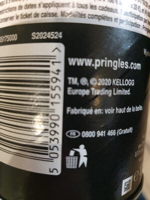 Pringles Hot & Spicy - Recycling instructions and/or packaging information - fr
