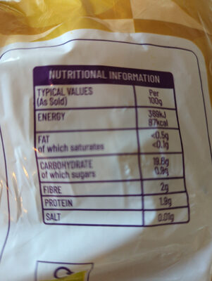 White Potatoes - Nutrition facts - en