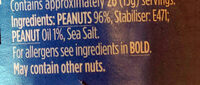 Crunchy peanut butter no added sugar - Ingredients - en