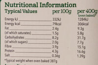 Lentil Lasagne - Nutrition facts - en