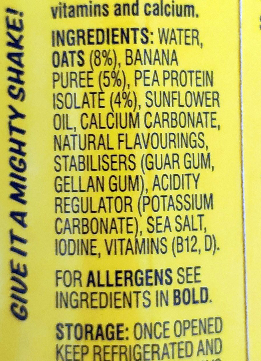 Banana oat - Ingredients - en