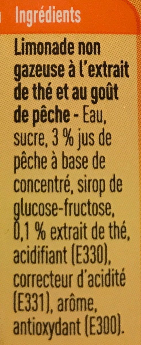 Iced tea Peach - Ingredients - fr