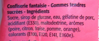 Gommes parisiennes - Ingredients - fr