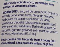 Coco Onctueuse - Ingredients - fr