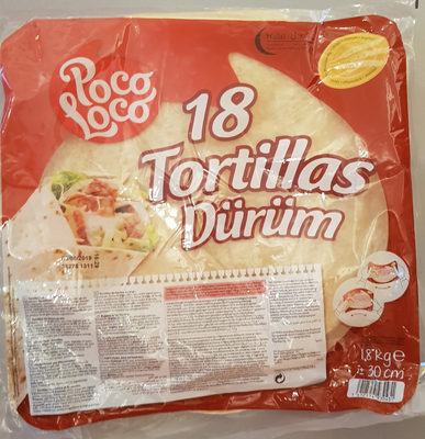 18 tortillas dürüm - Product - fr