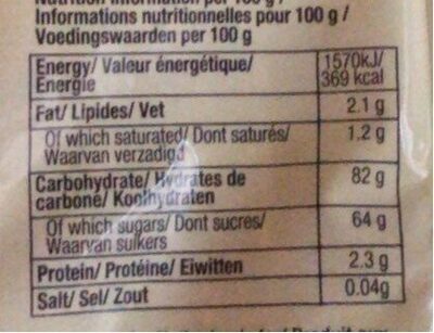 Sour belts cola - Nutrition facts - fr