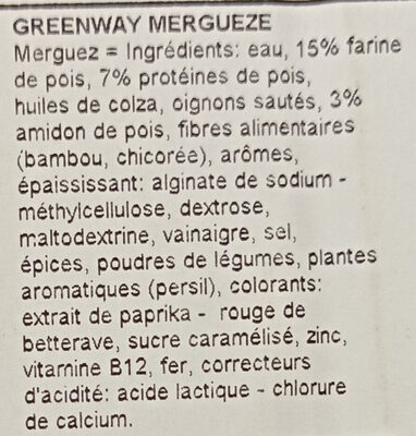 Merguez - Ingredients