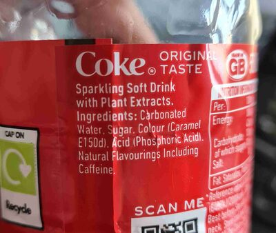 Coca-Cola Original Taste - Ingredients - en