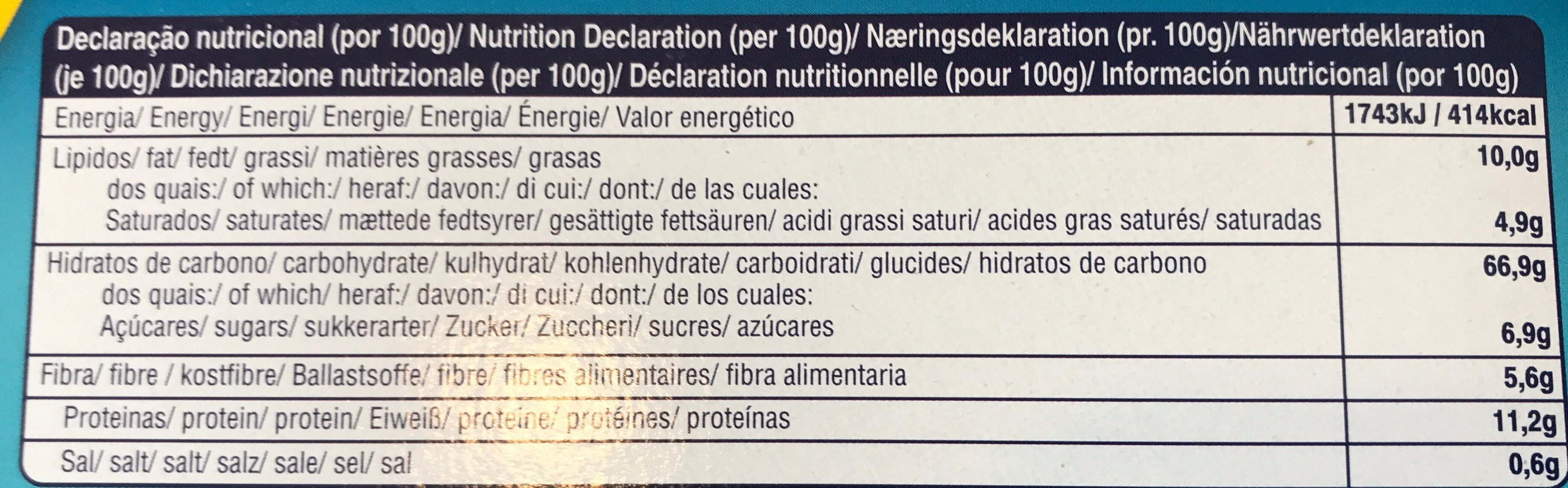 Water cracker - Nutrition facts - fr
