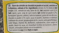 NESTLE NESQUIK Barres de Céréales 12 x 25g Maxi Format - Ingredients - fr