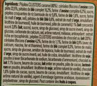 Clusters Crunchy Muesli Caramel - Ingredients - fr