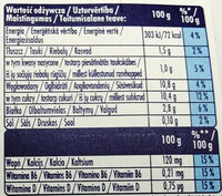 Actimel o smaku jagida-granat-maca - Nutrition facts - pl