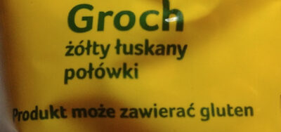 Groch żółty łuskany połówki - Ingredients - pl