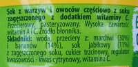 Sok z warzyw i owoców częściowo z soku zagęszczonego z dodatkiem witaminy C. - Ingredients - pl