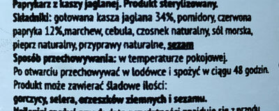 Paprykarz Wegański - Ingredients - pl