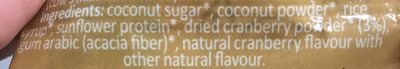 Cranberry fudges - Ingredients - en